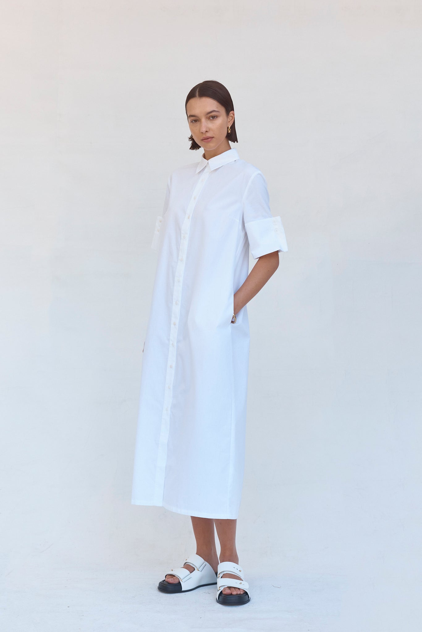 Cleo Dress | White