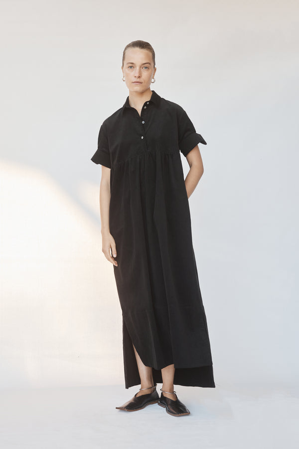 Berry Dress | Black Corduroy