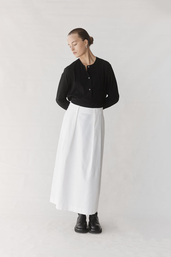 Jean Skirt | White