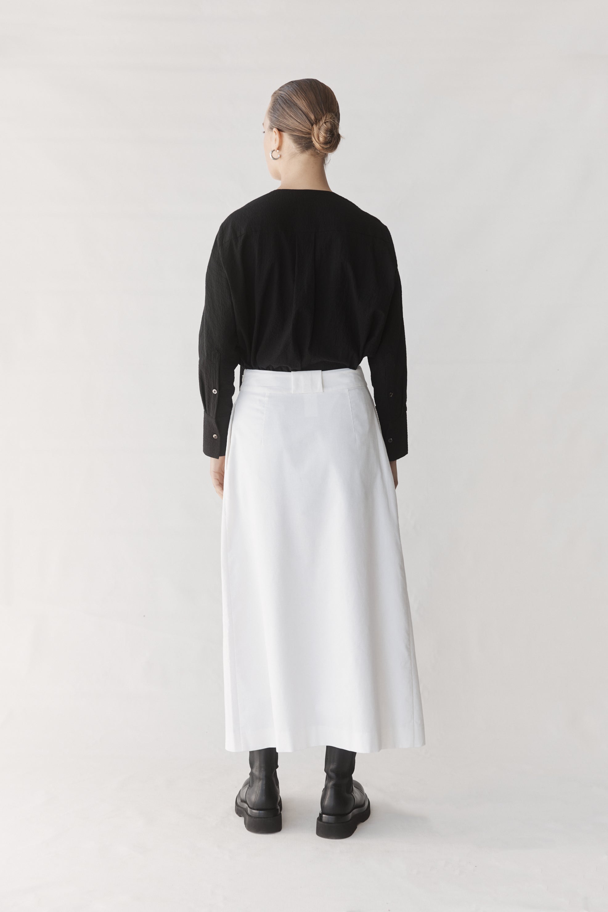 Jean Skirt | White