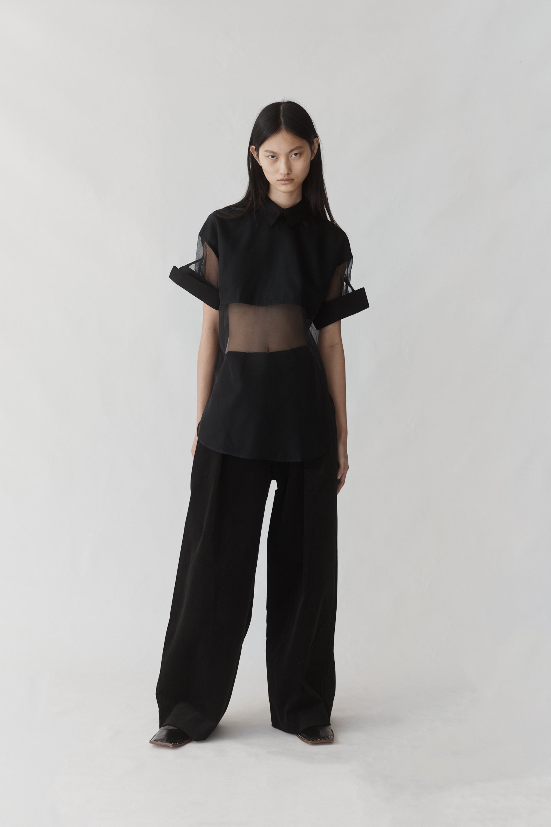 Juniper Top | Black Organza - FINAL SALE