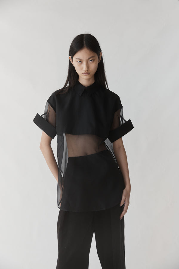 Juniper Top | Black Organza - FINAL SALE