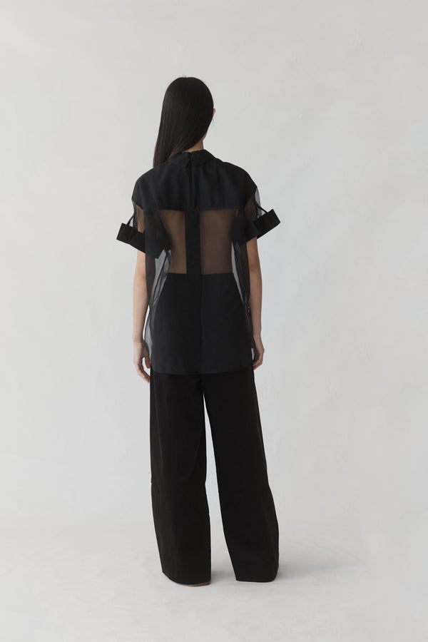 Juniper Top | Black Organza - FINAL SALE
