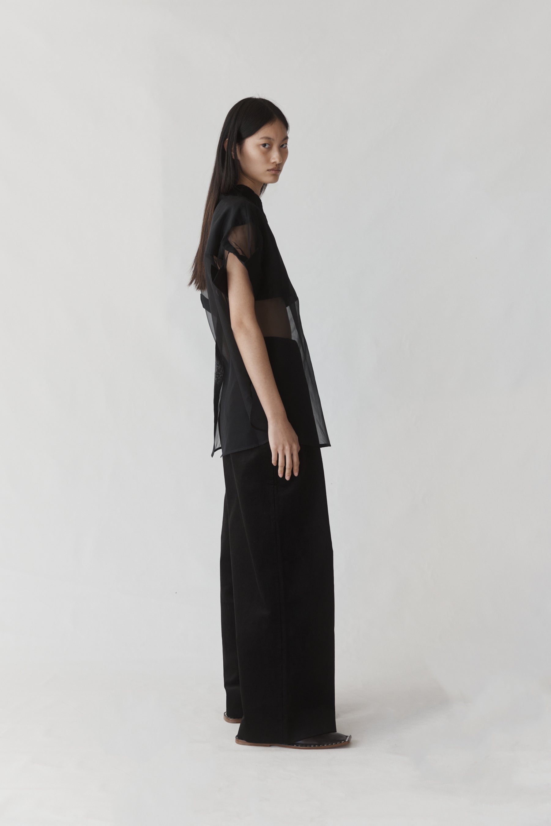 Juniper Top | Black Organza - FINAL SALE