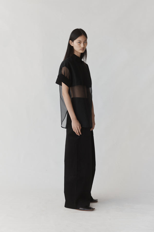 Juniper Top | Black Organza - FINAL SALE