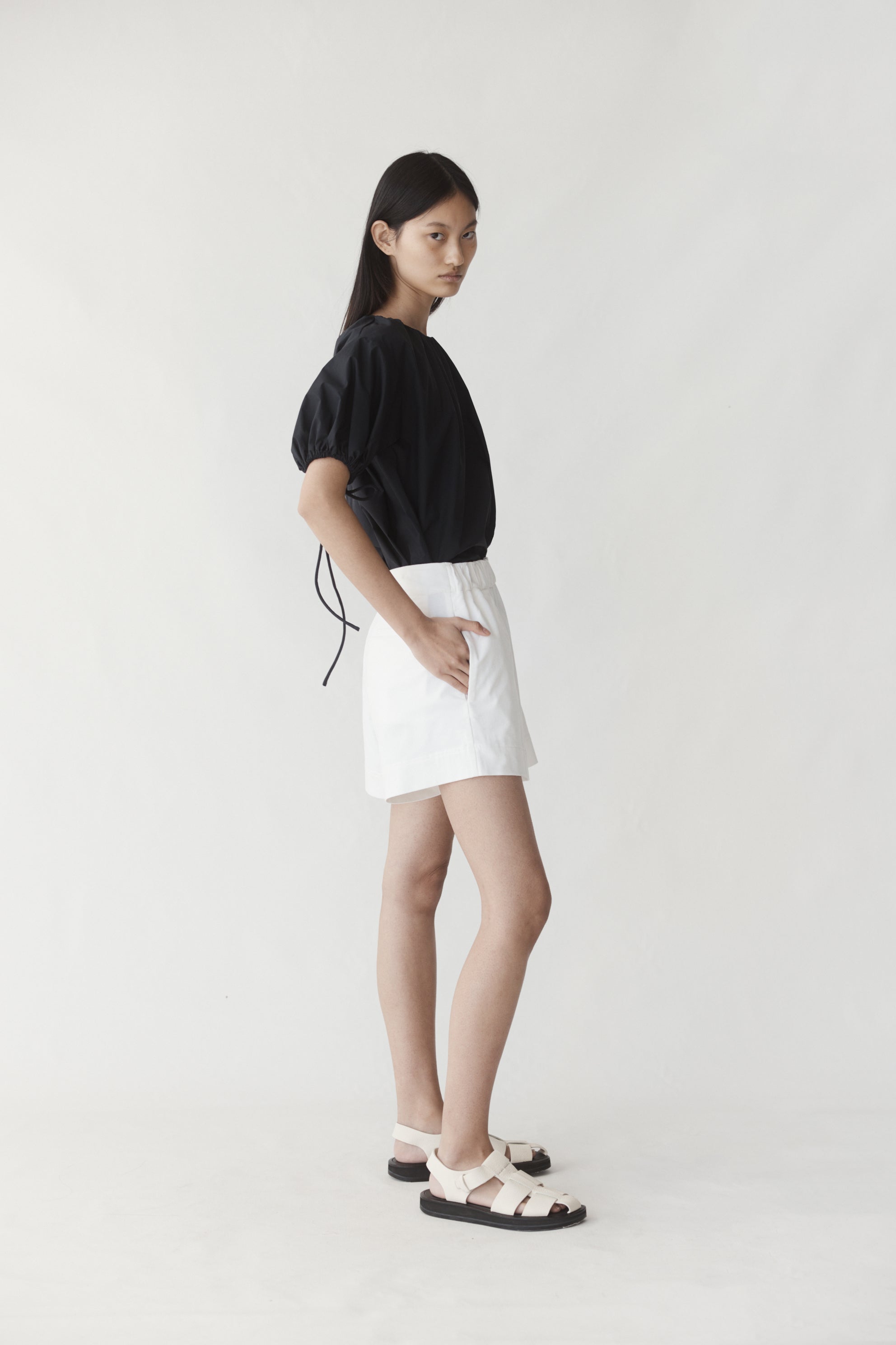 Lena Short | White Corduroy