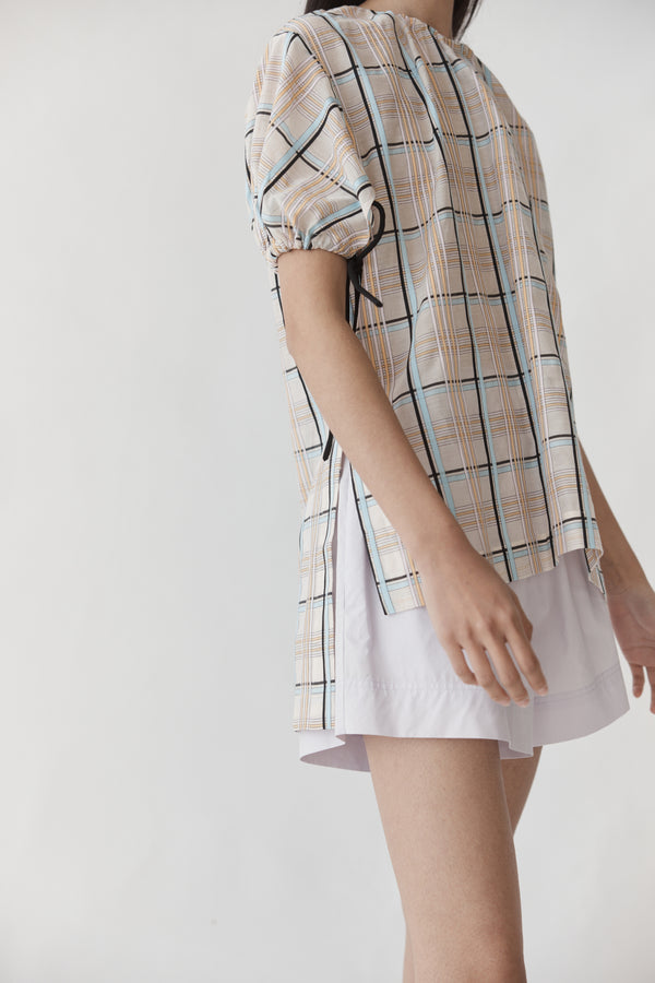 Dottie Top | Pastel Check - FINAL SALE