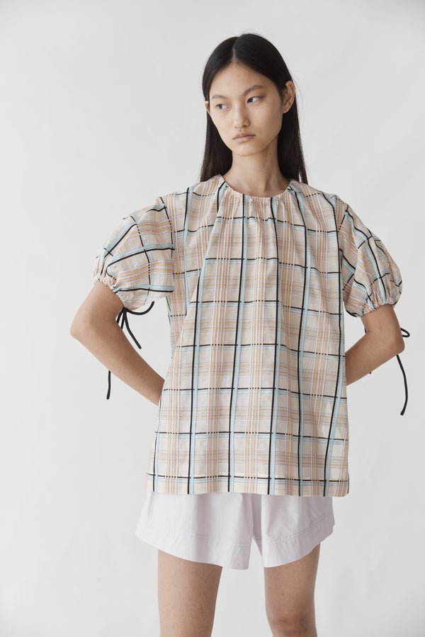 Dottie Top | Pastel Check - FINAL SALE