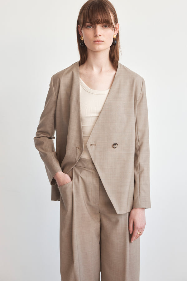 Bessie Jacket | Oatmeal Wool