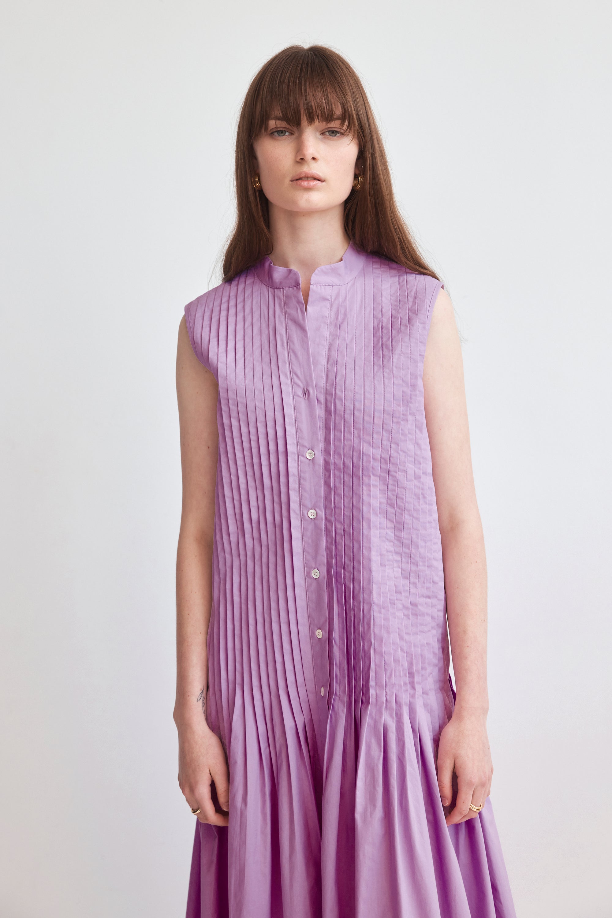 Ali Dress | Violet Poplin