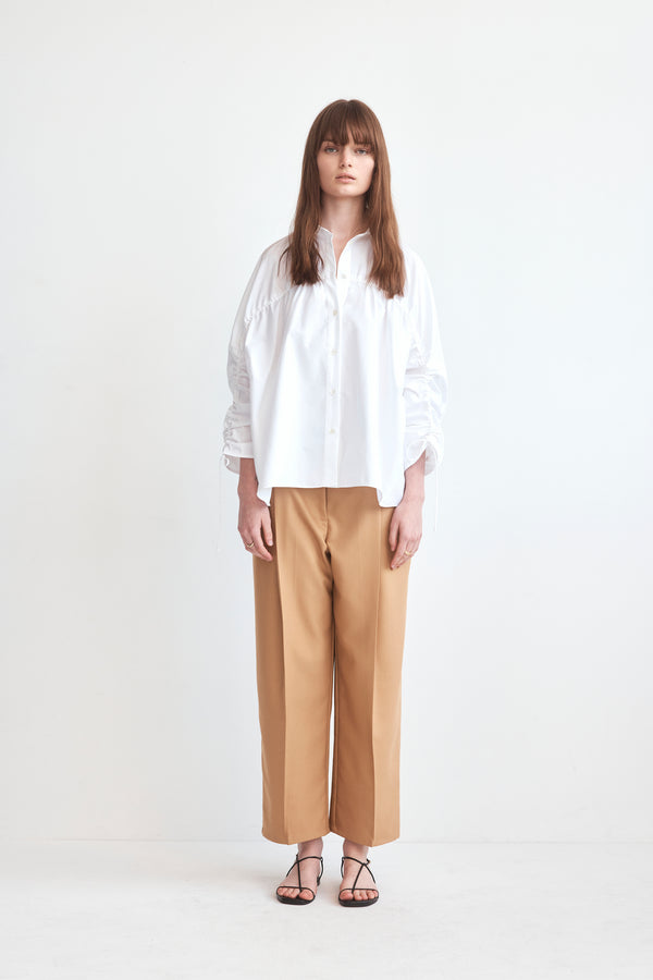 Emmie Shirt | White Poplin