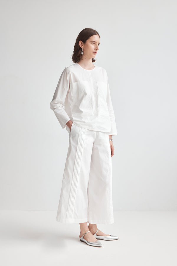 Mae Top | White Poplin