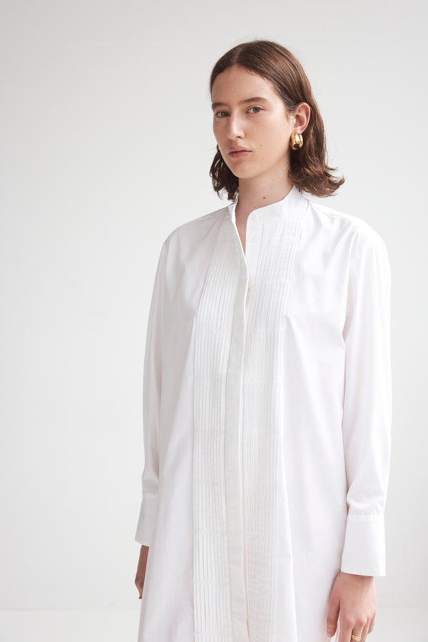 Peggy Dress | White Poplin