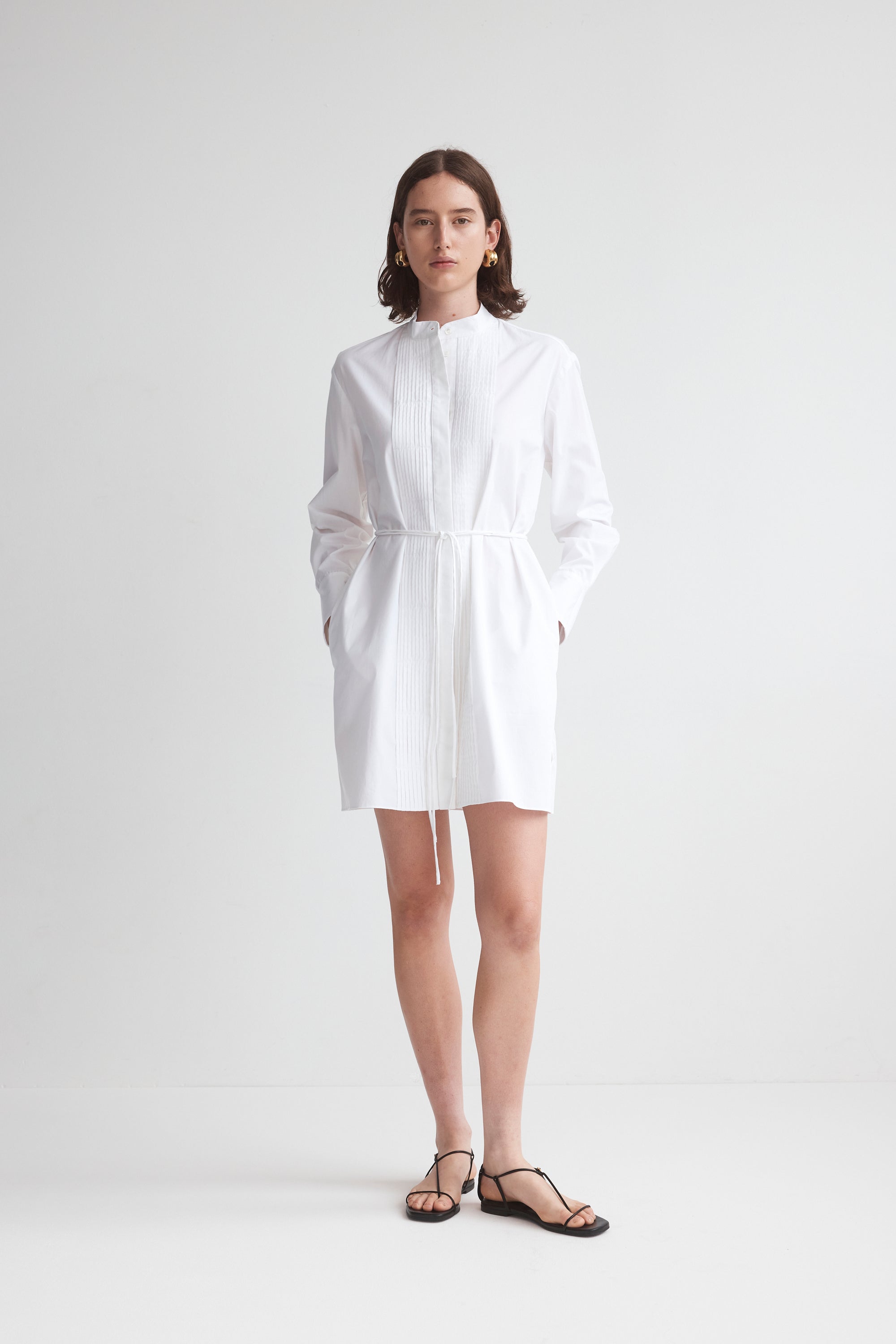 Peggy Dress | White Poplin