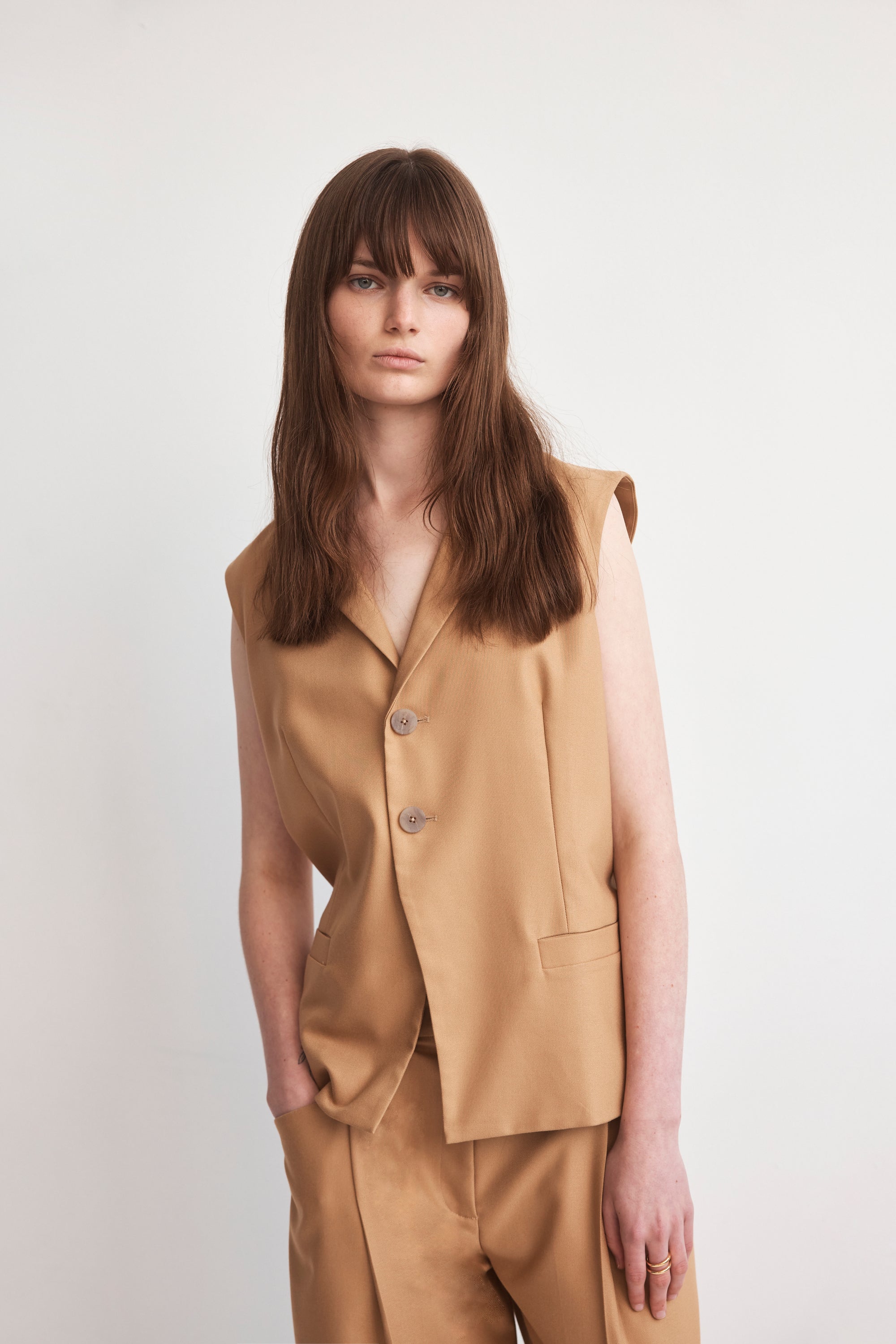 Zena Vest | Coffee Bamboo