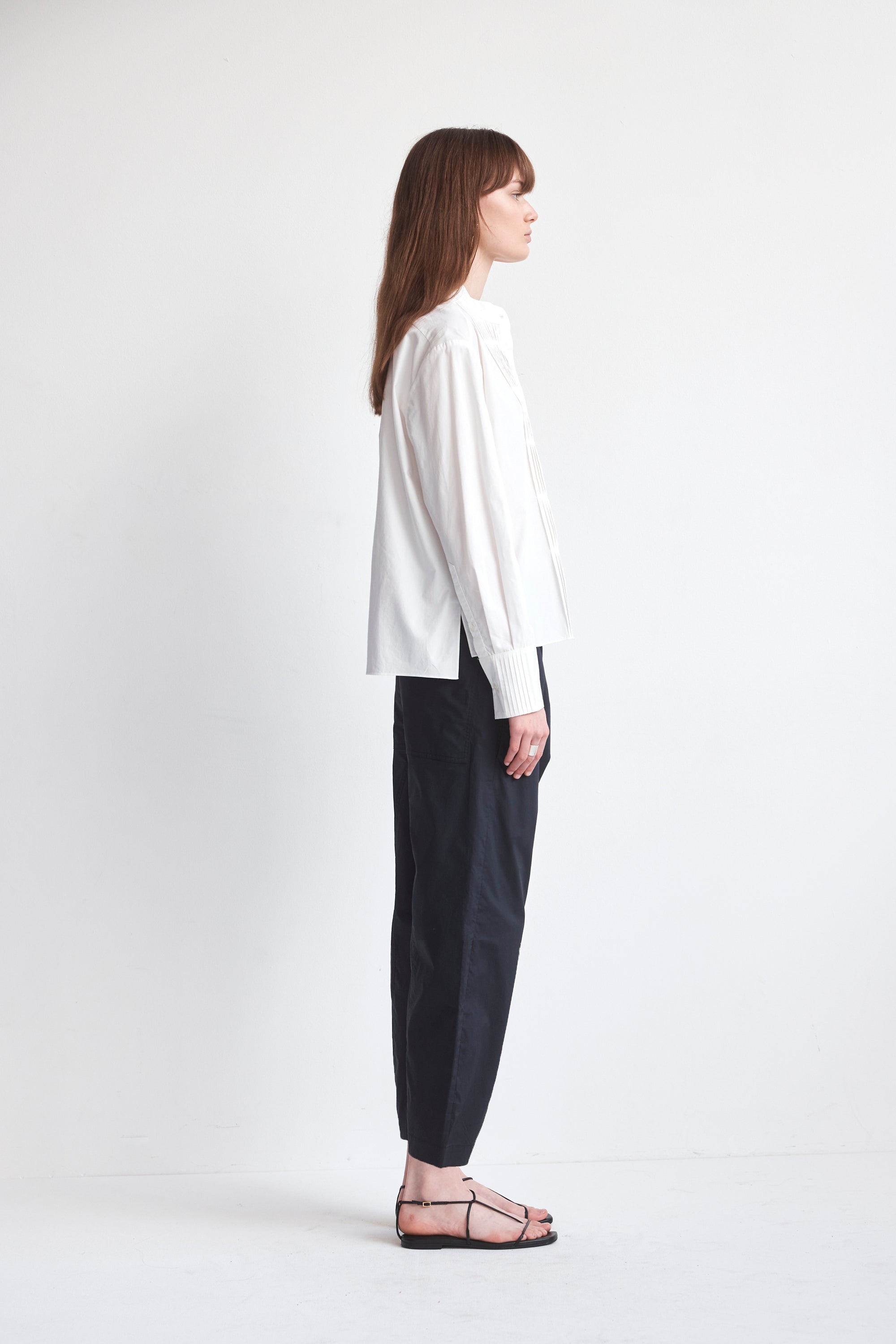 Zhu Shirt | White Poplin