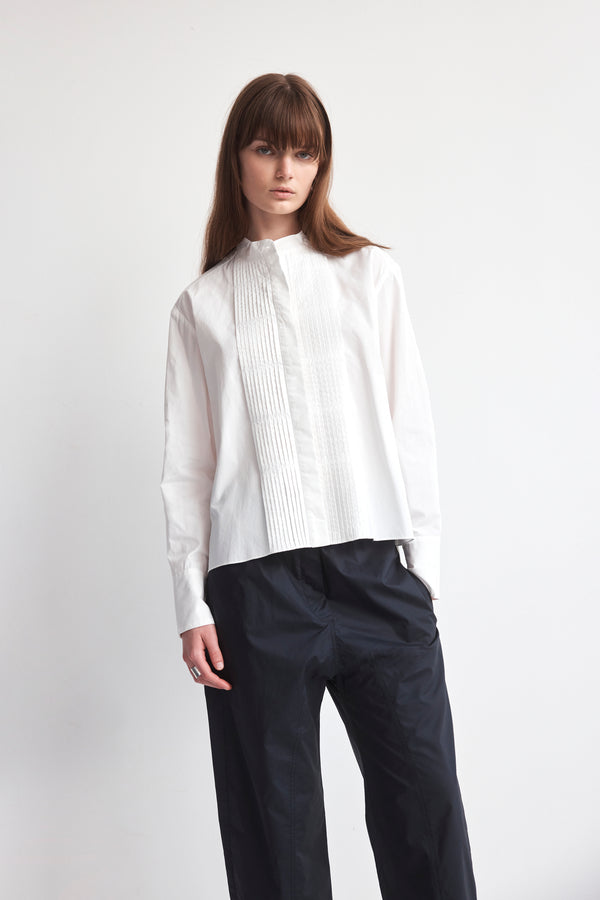 Zhu Shirt | White Poplin