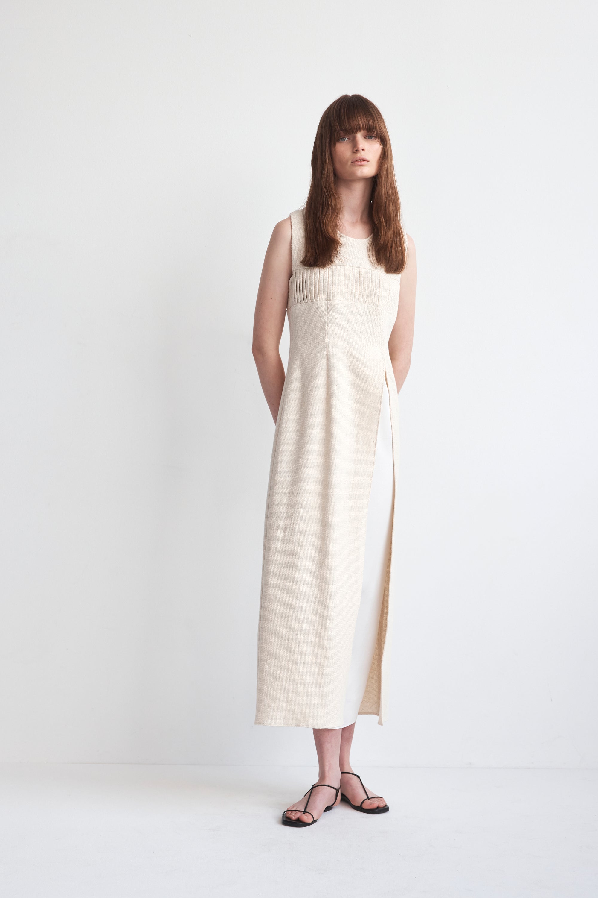 Ziggy Dress | Cream Jacquard