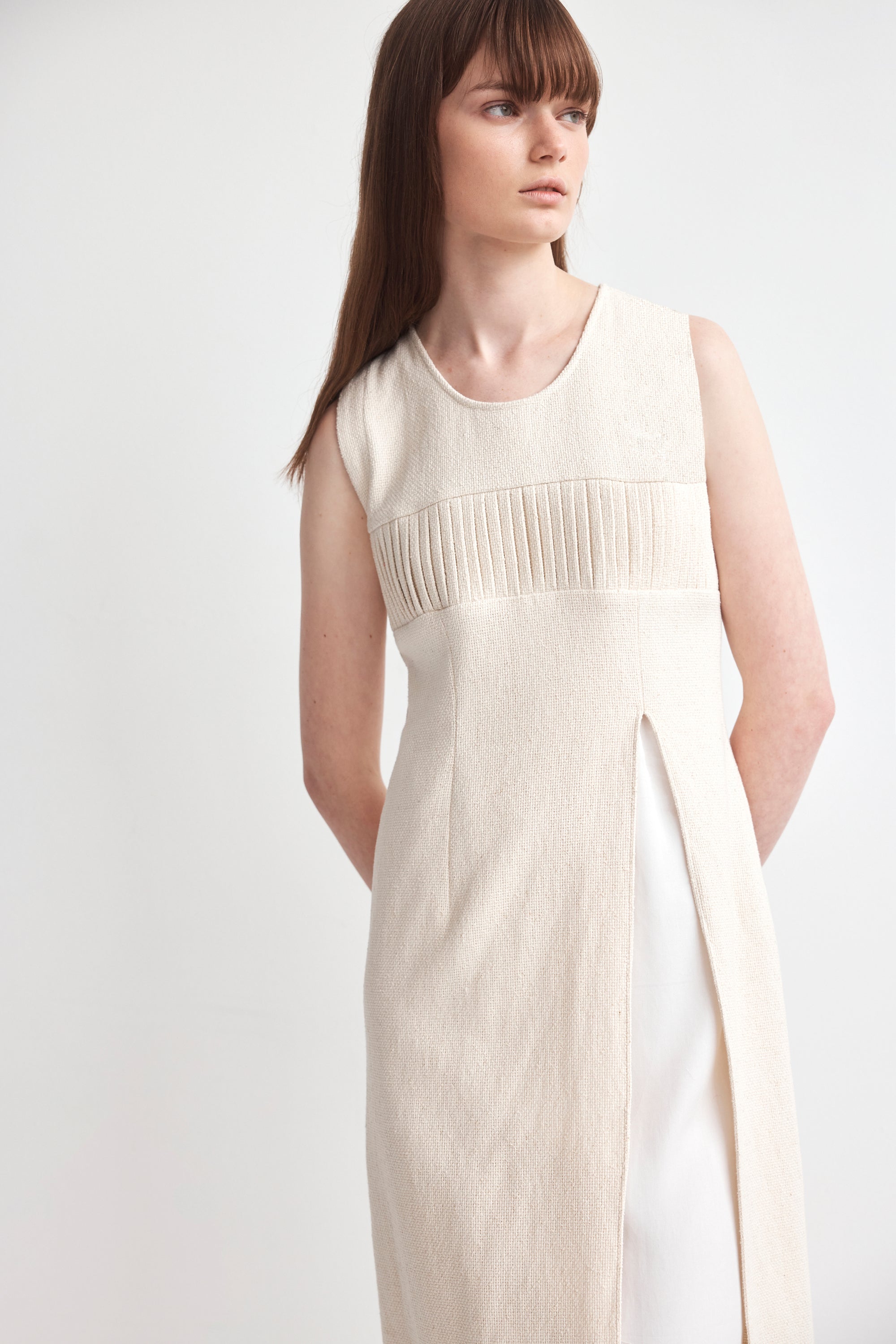 Ziggy Dress | Cream Jacquard