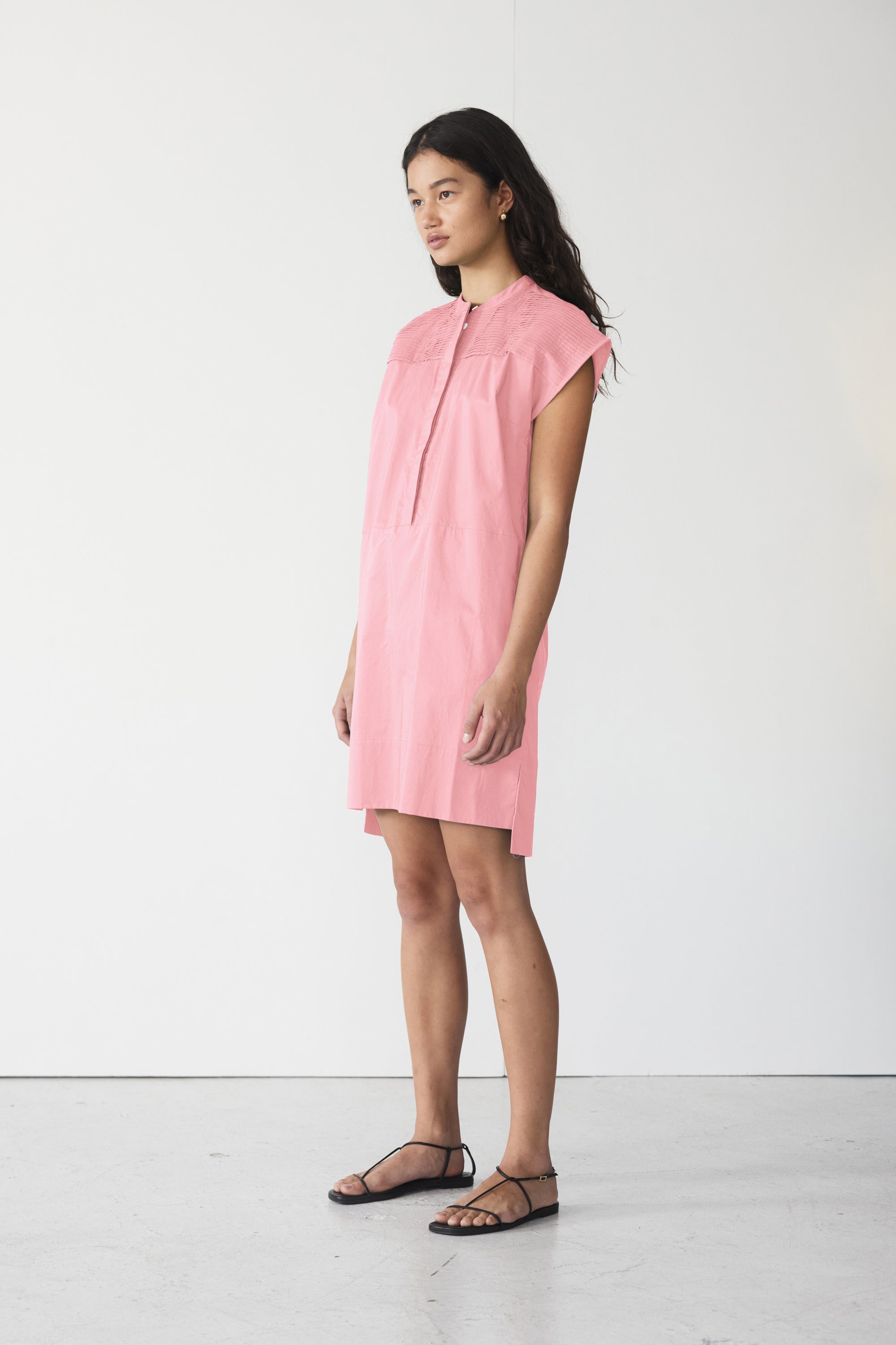 Gwen Dress | Rose Pink Poplin