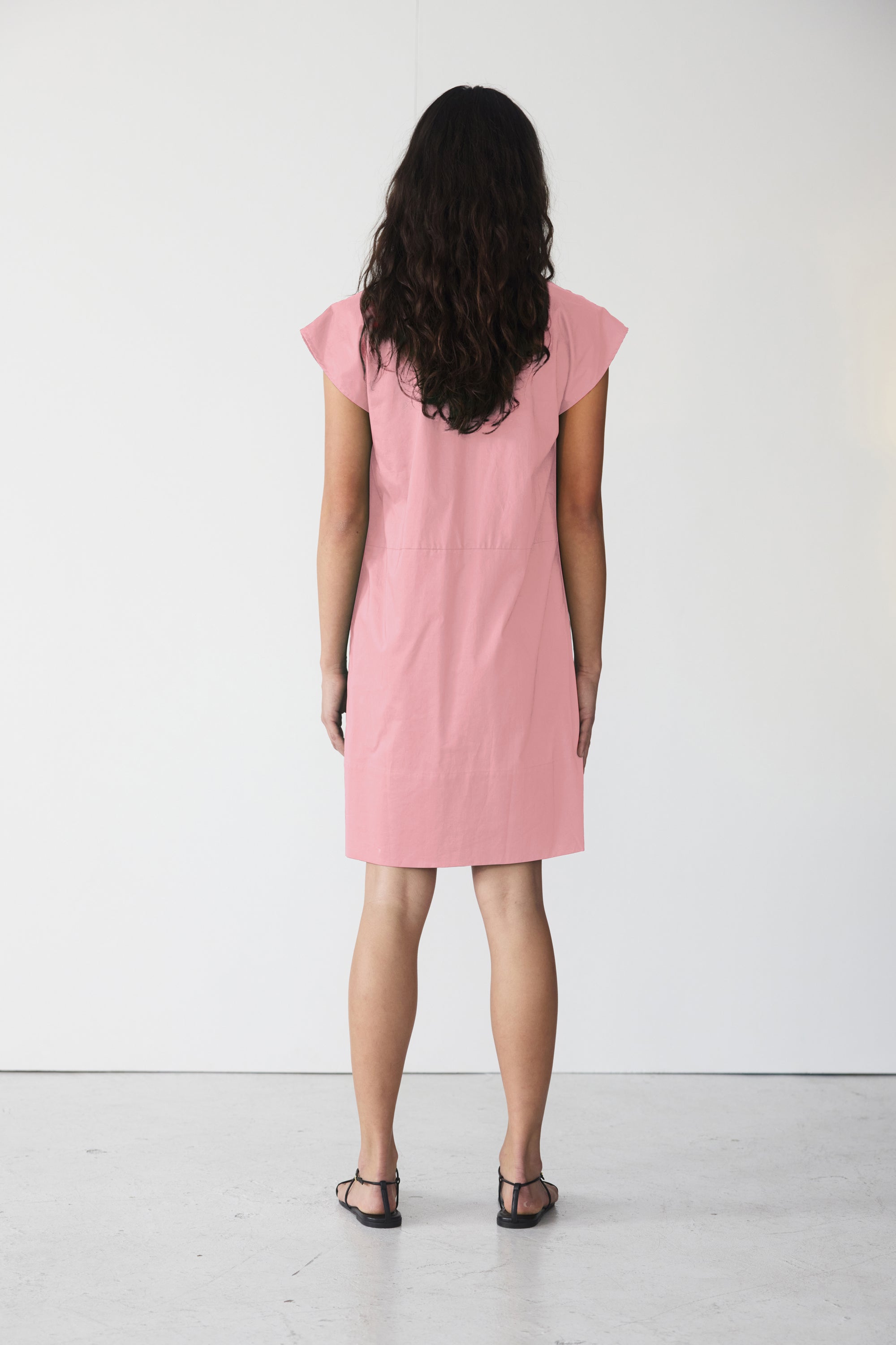 Gwen Dress | Rose Pink Poplin