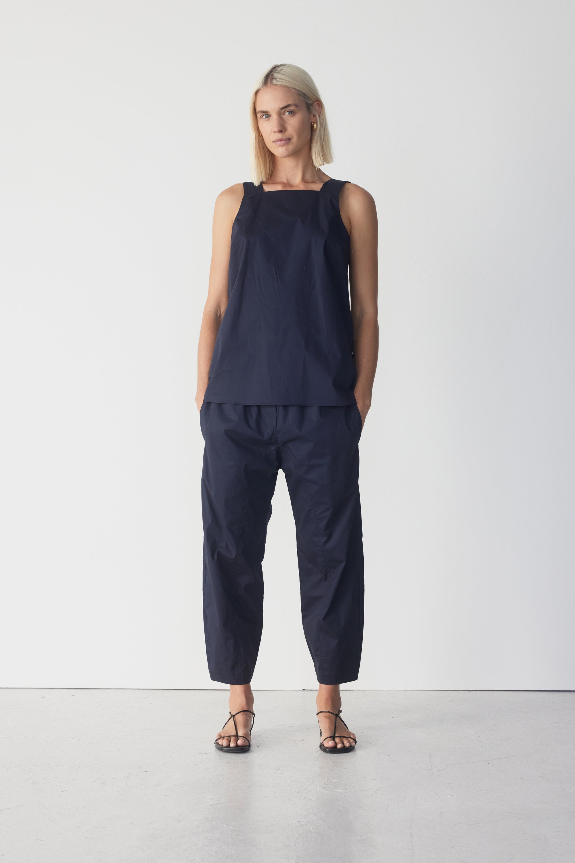 Jolie Pant | Navy Poplin