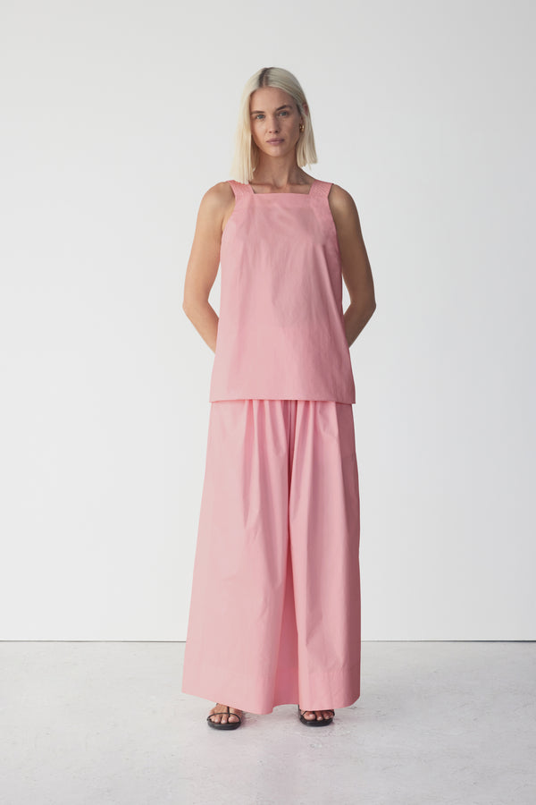 Lou Top | Rose Pink Poplin
