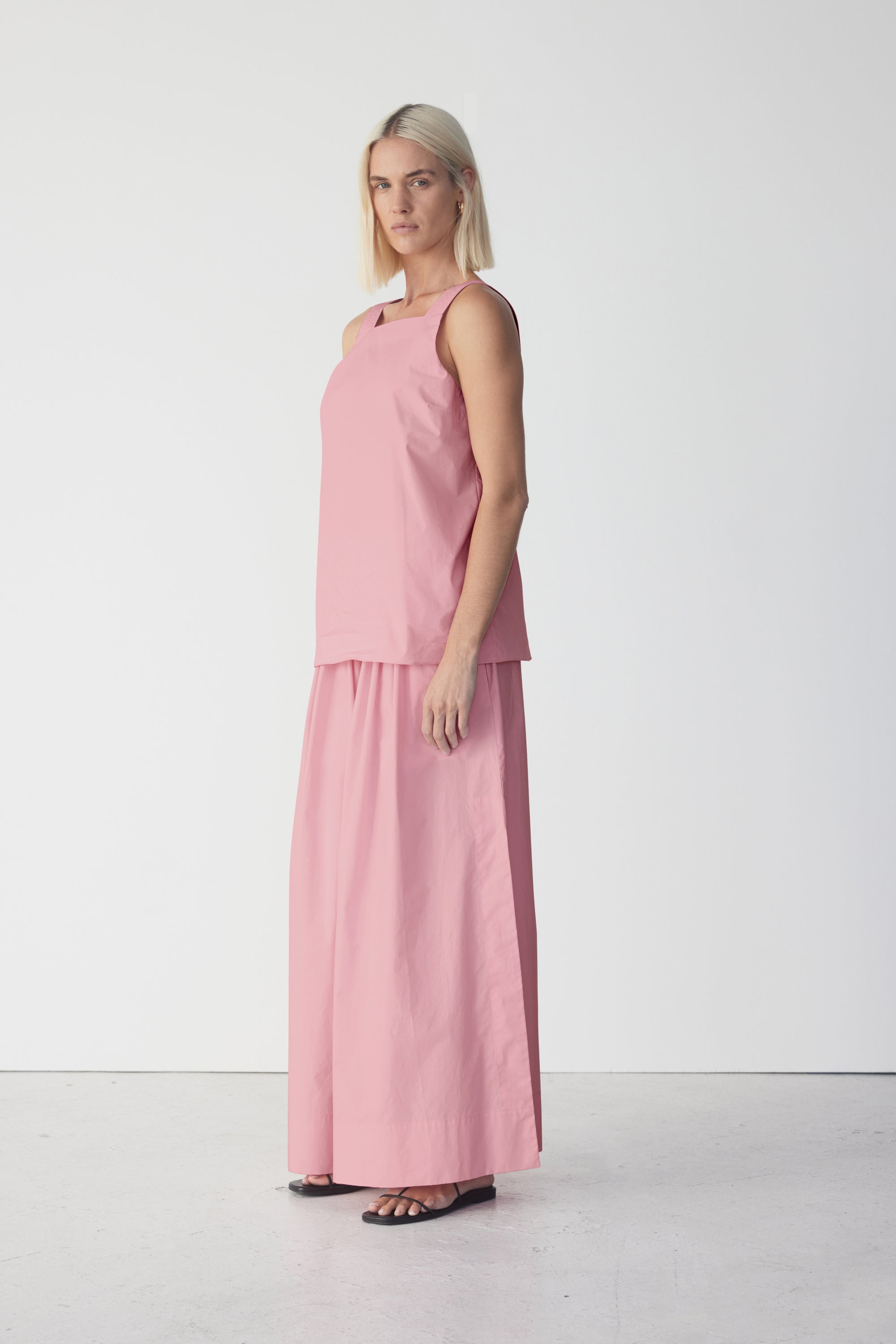 Lou Top | Rose Pink Poplin