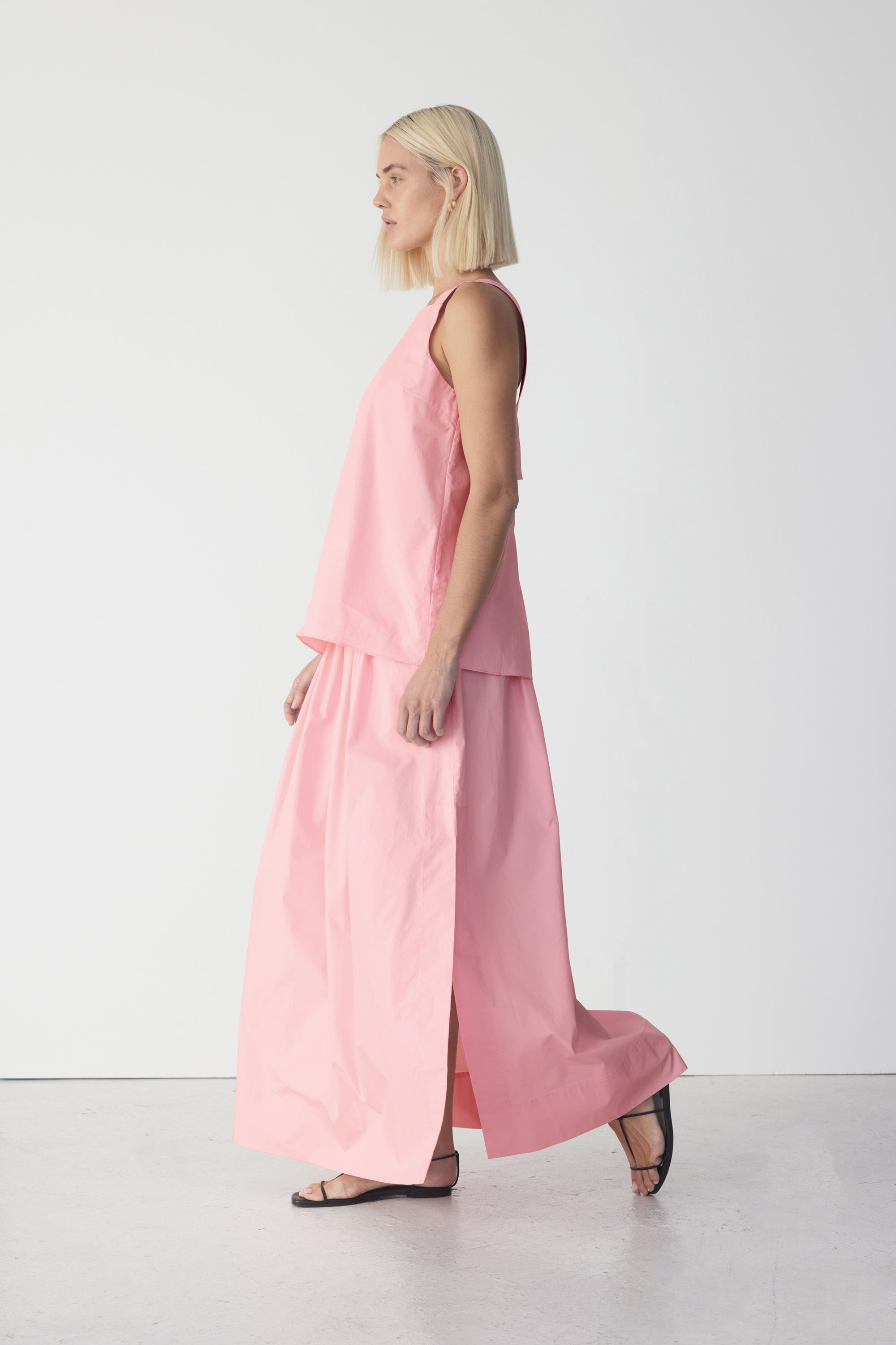 Lou Top | Rose Pink Poplin