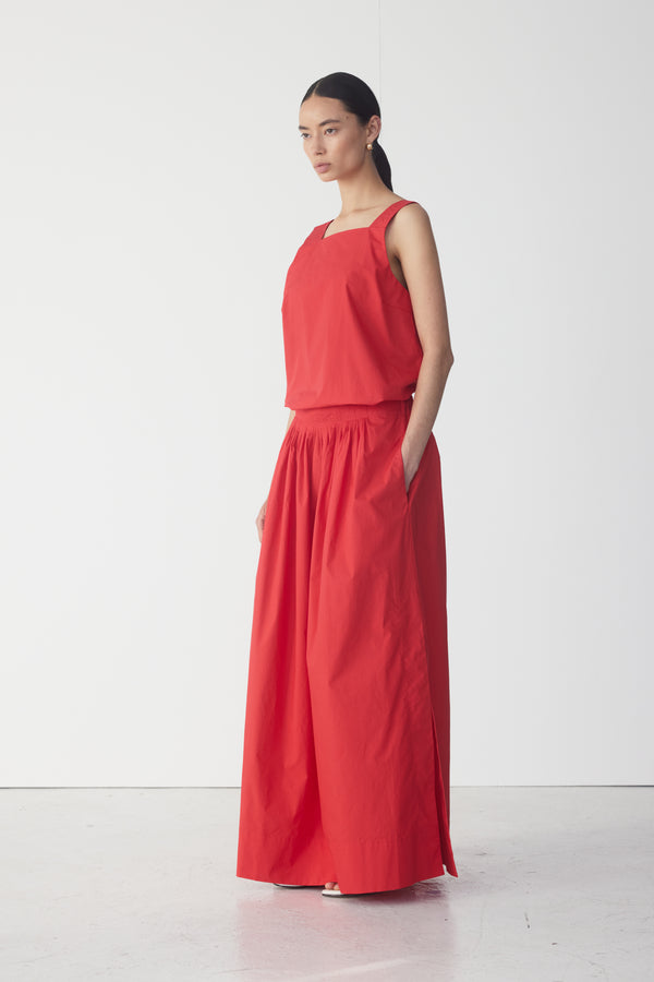 Brittany Skirt | Tomato Poplin