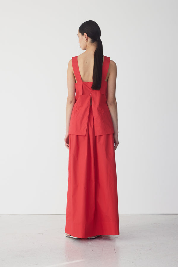 Brittany Skirt | Tomato Poplin