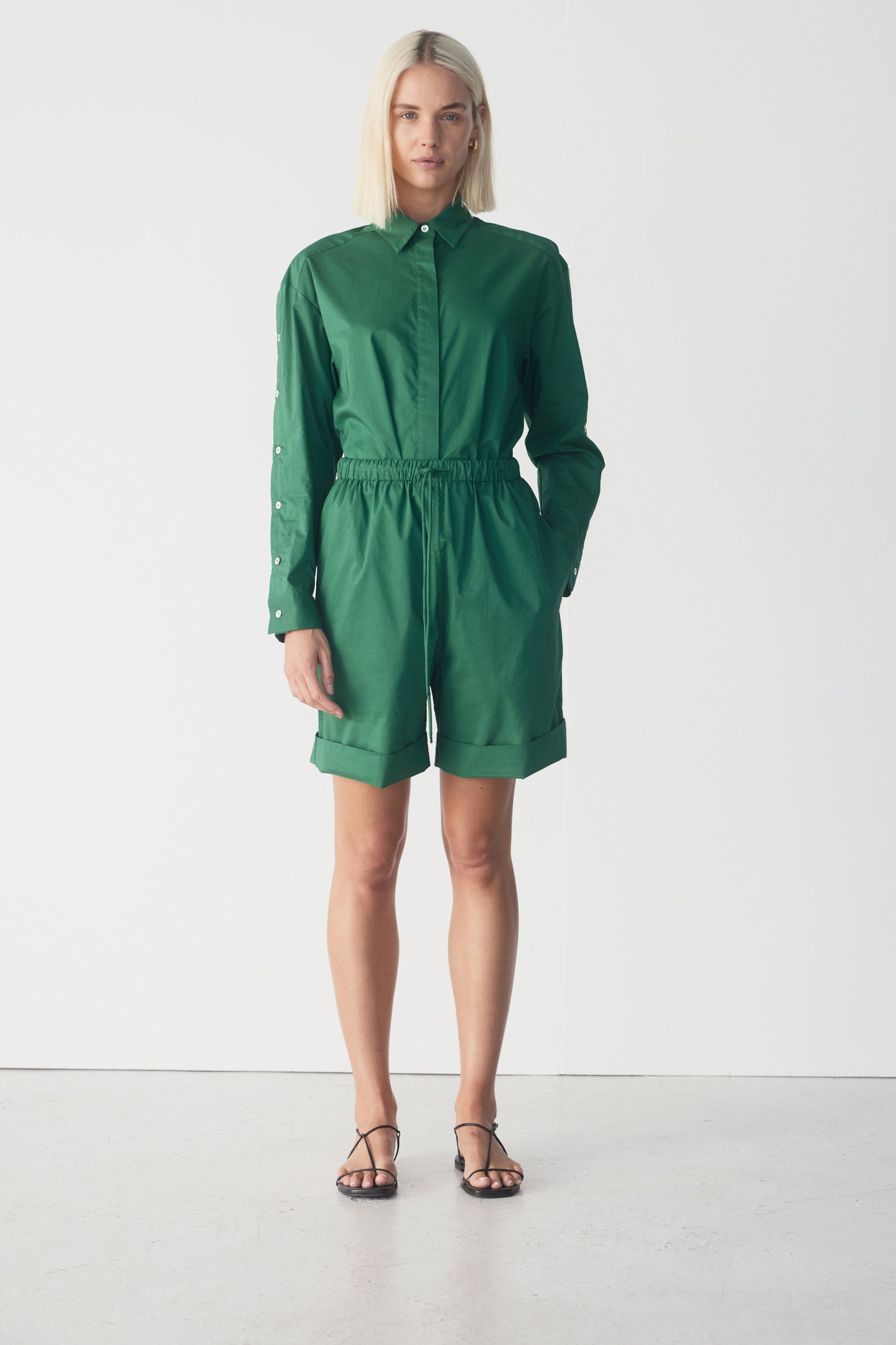 Marley Short | Emerald Poplin