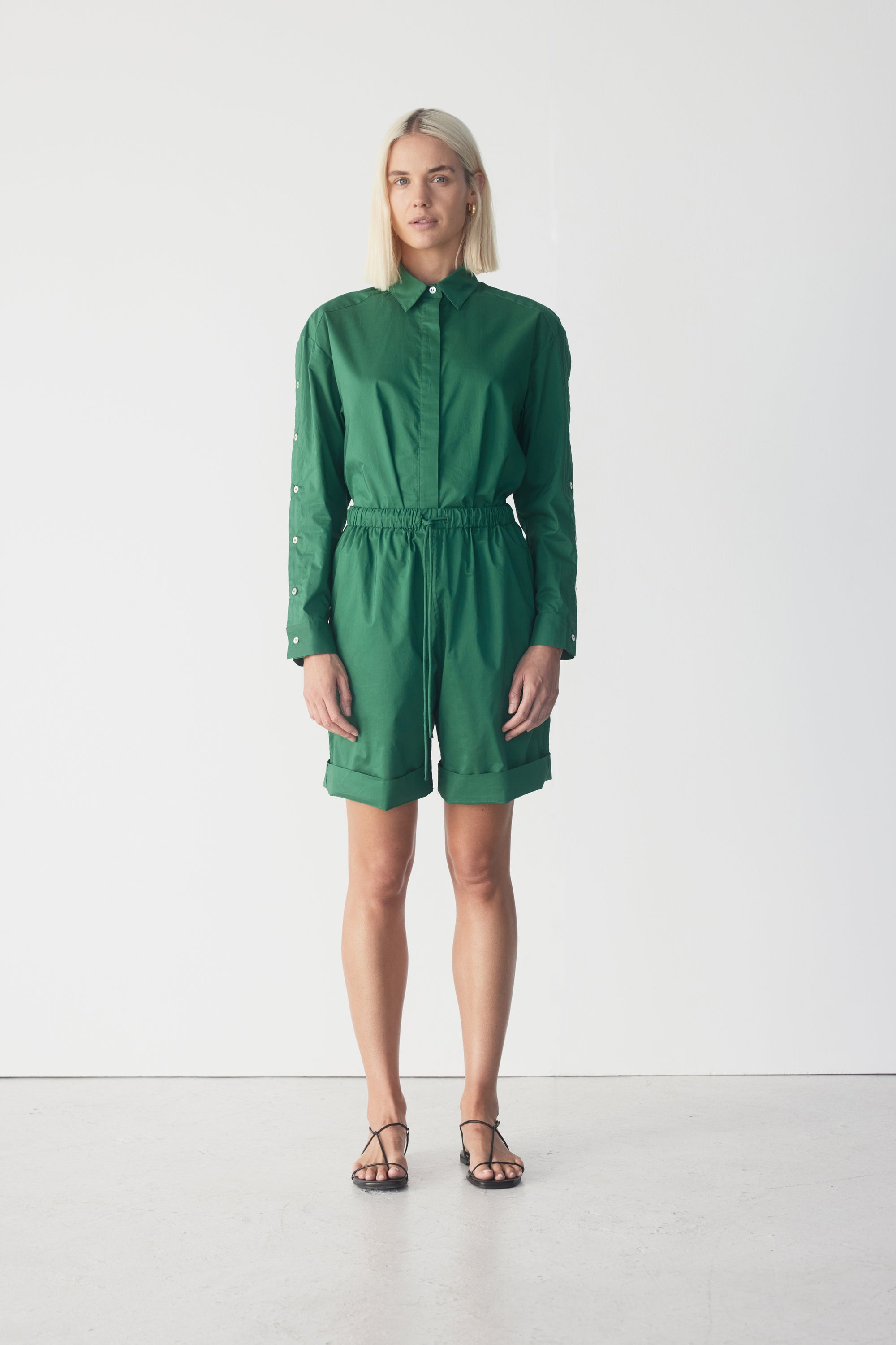 Marley Short | Emerald Poplin
