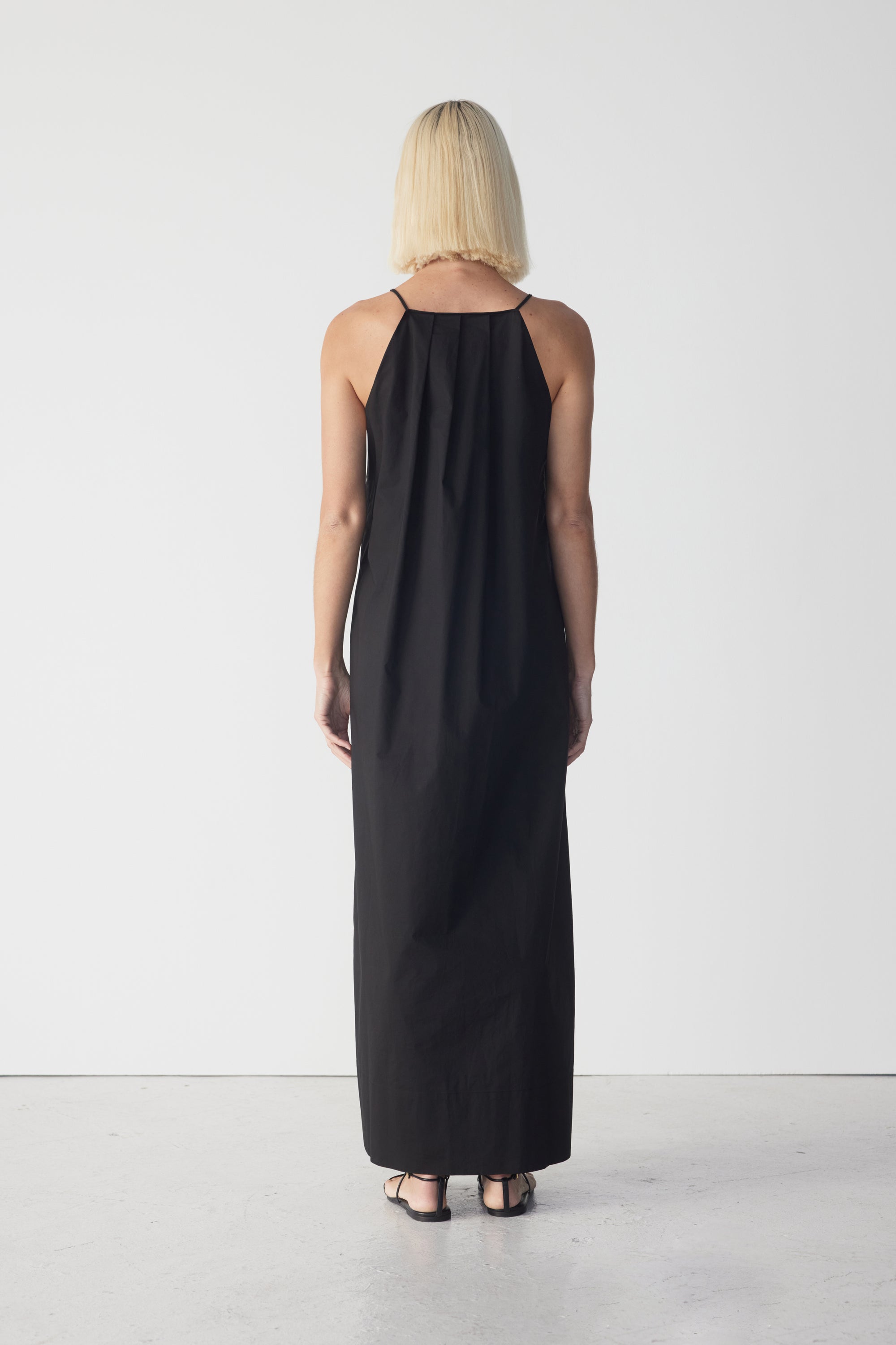 Sidonie Dress | Black Poplin
