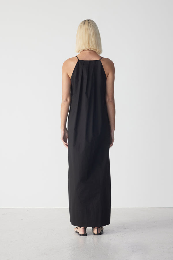 Sidonie Dress | Black Poplin