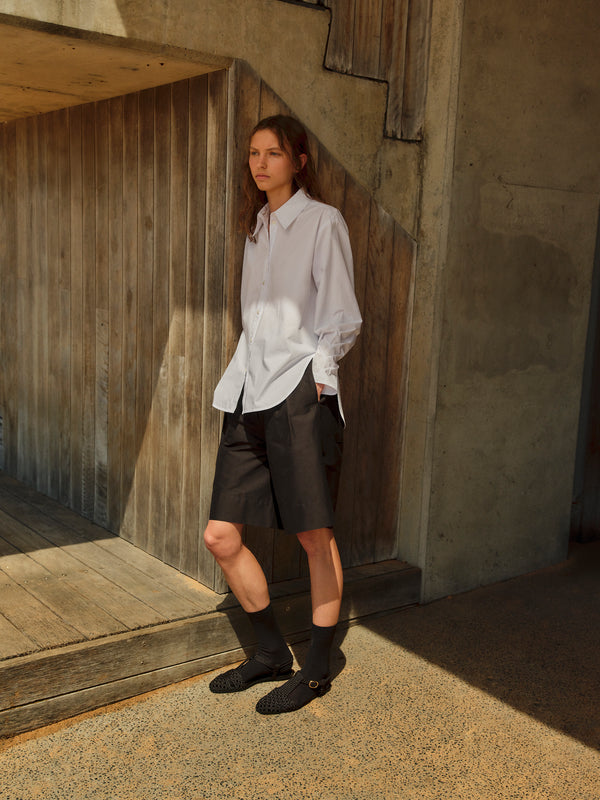 Didi Shirt | White Poplin