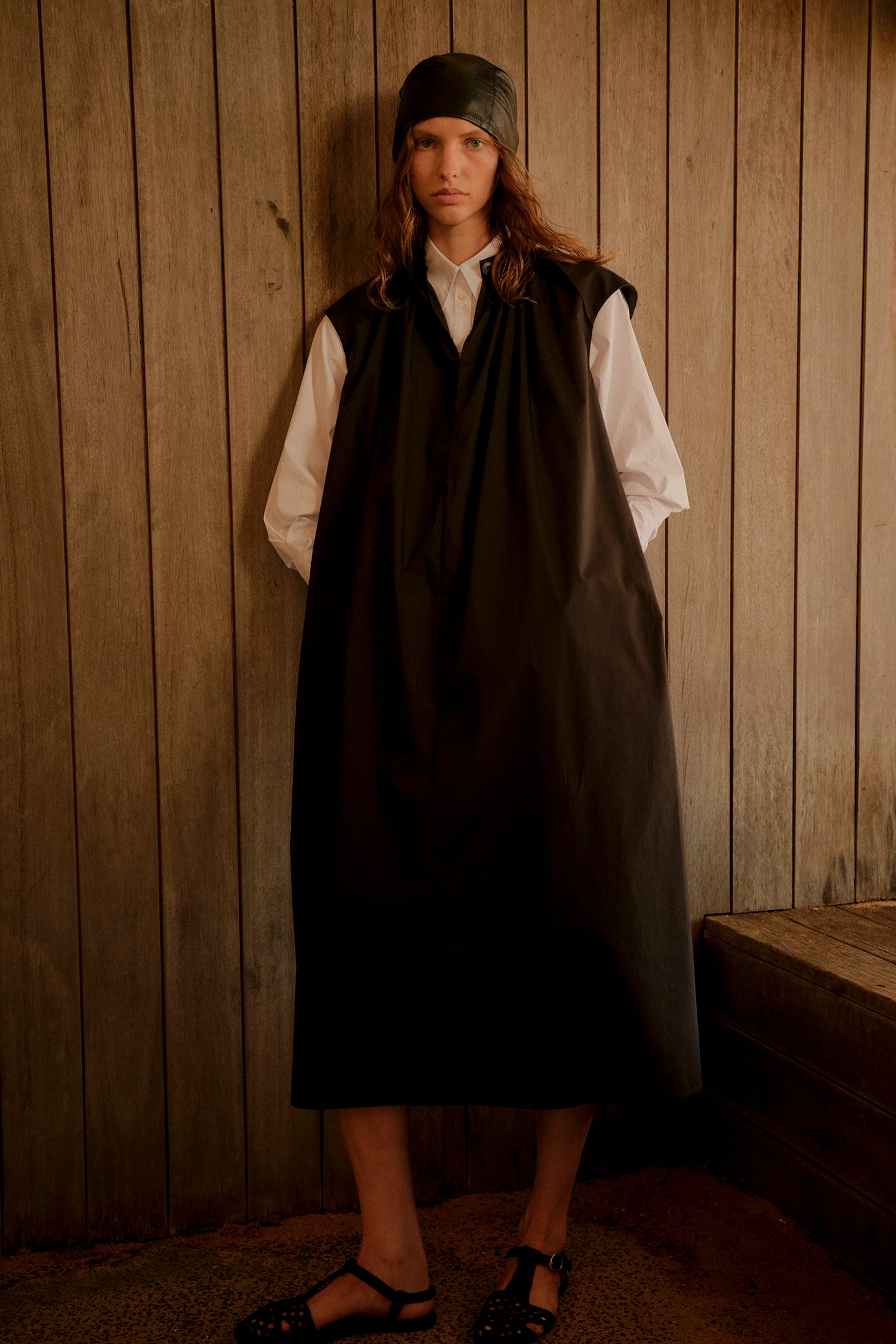 Hunter Dress | Black Poplin