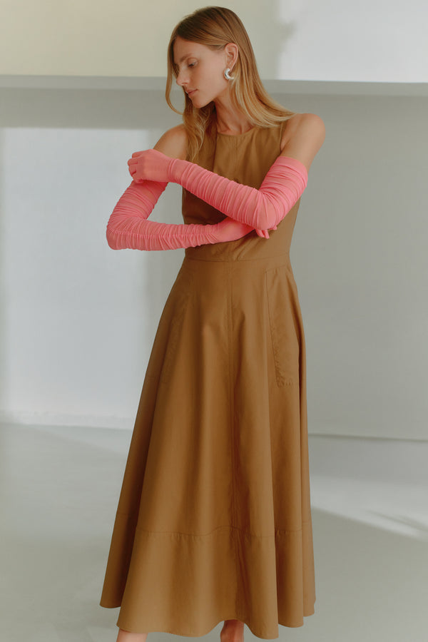 Crimson Dress | Cocoa Cotton Tencel