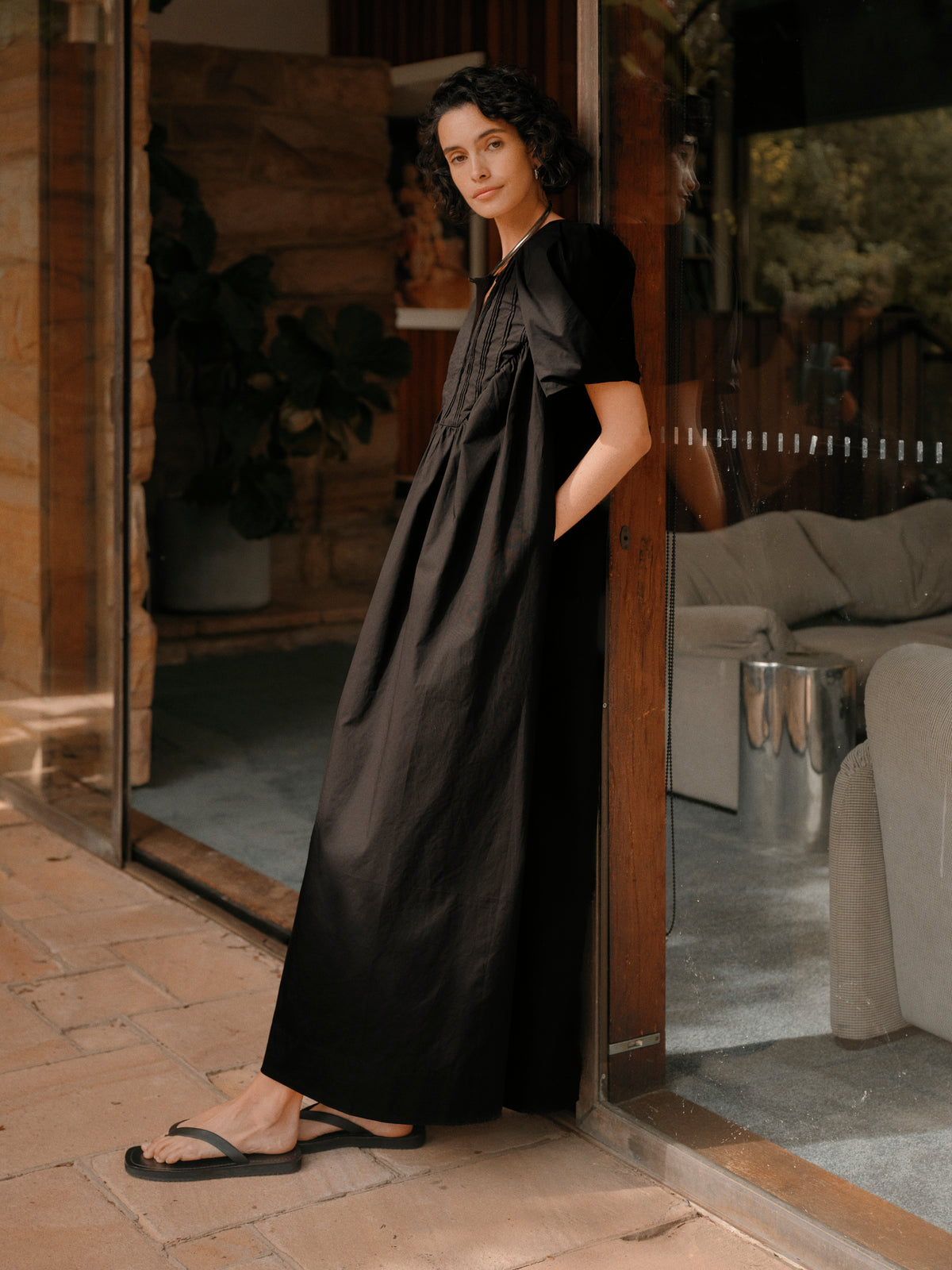 Raven Ress Raven Dress — Black Poplin | Foemina