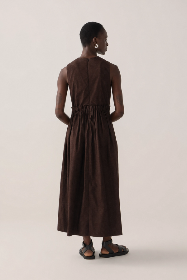 Alex Dress | Chocolate Wool Blend