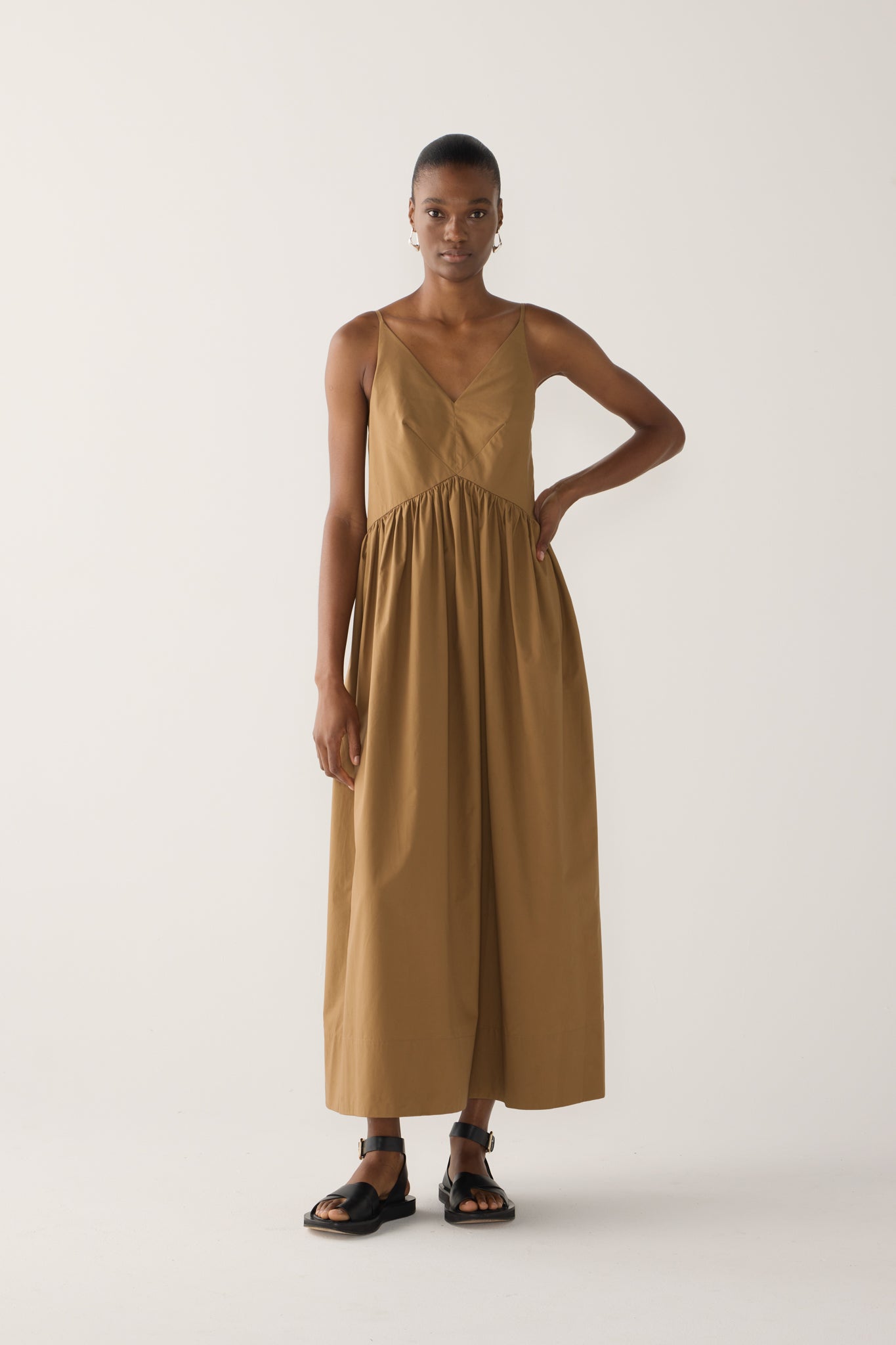 Amanda Dress | Cocoa Cotton Tencel