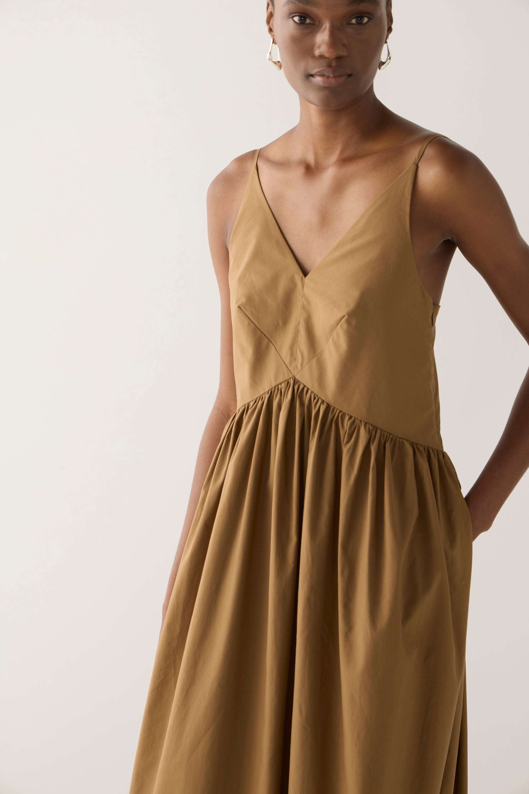 Amanda Dress | Cocoa Cotton Tencel