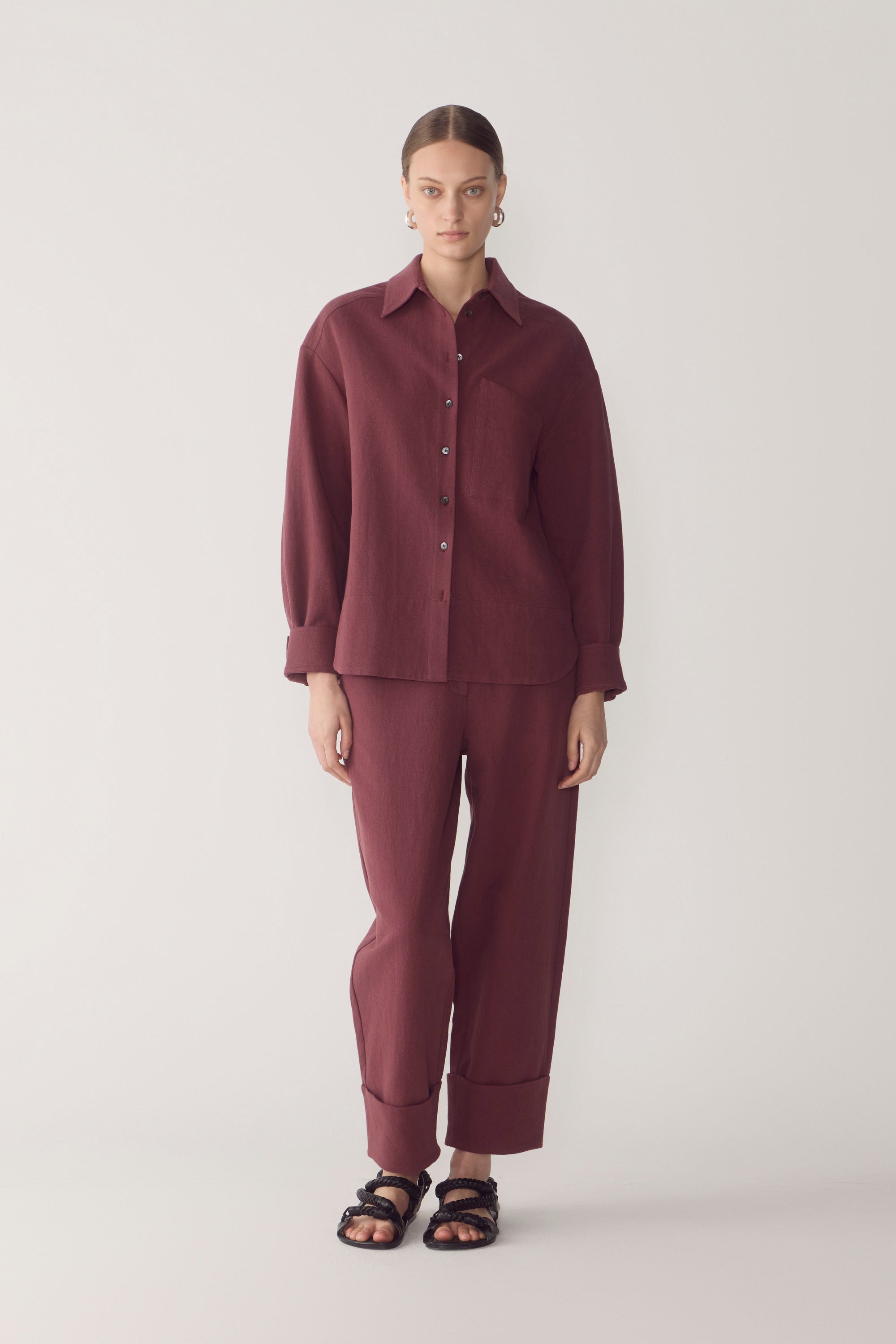 Blair Pant | Mulberry Cotton Linen