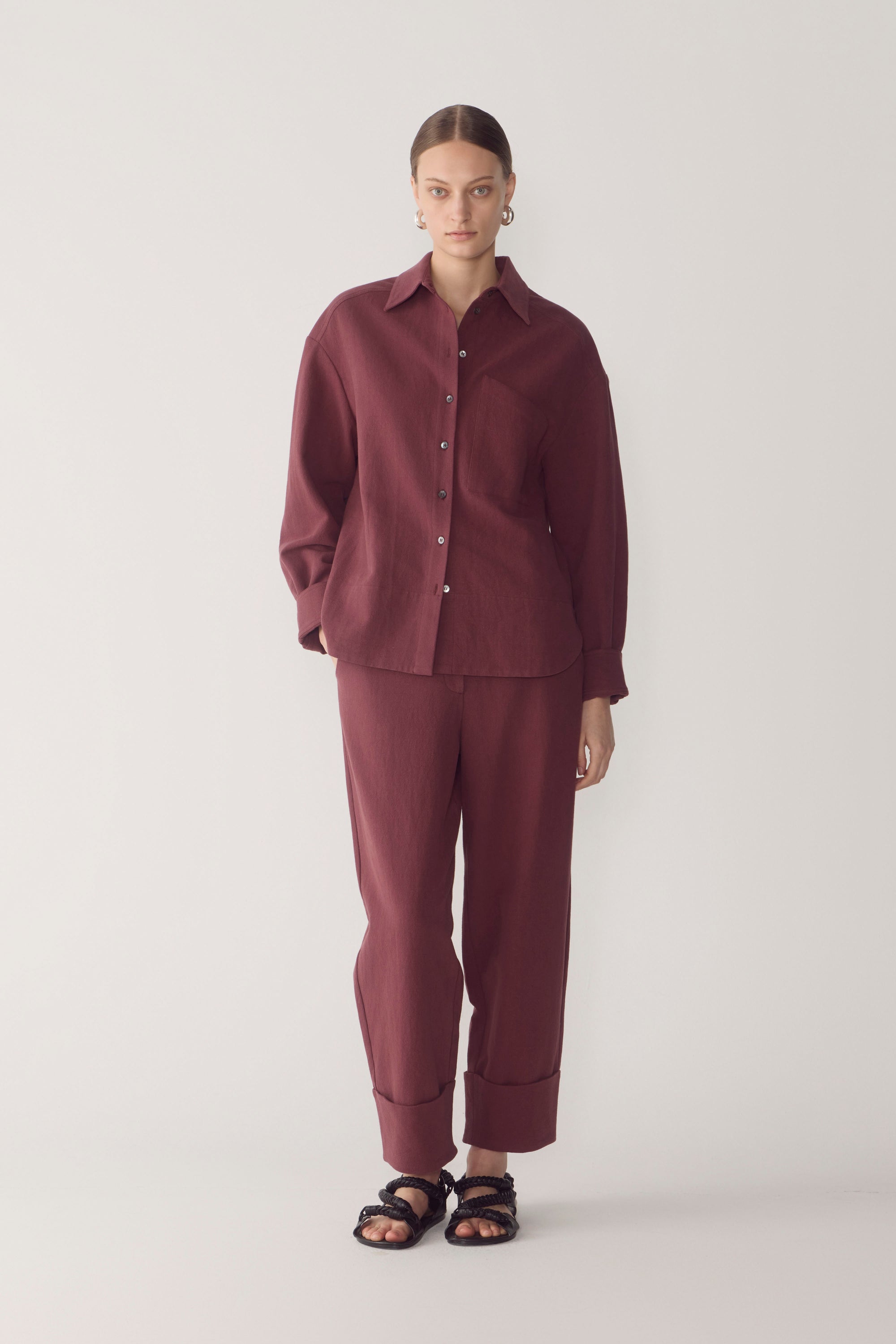 Blair Pant | Mulberry Cotton Linen