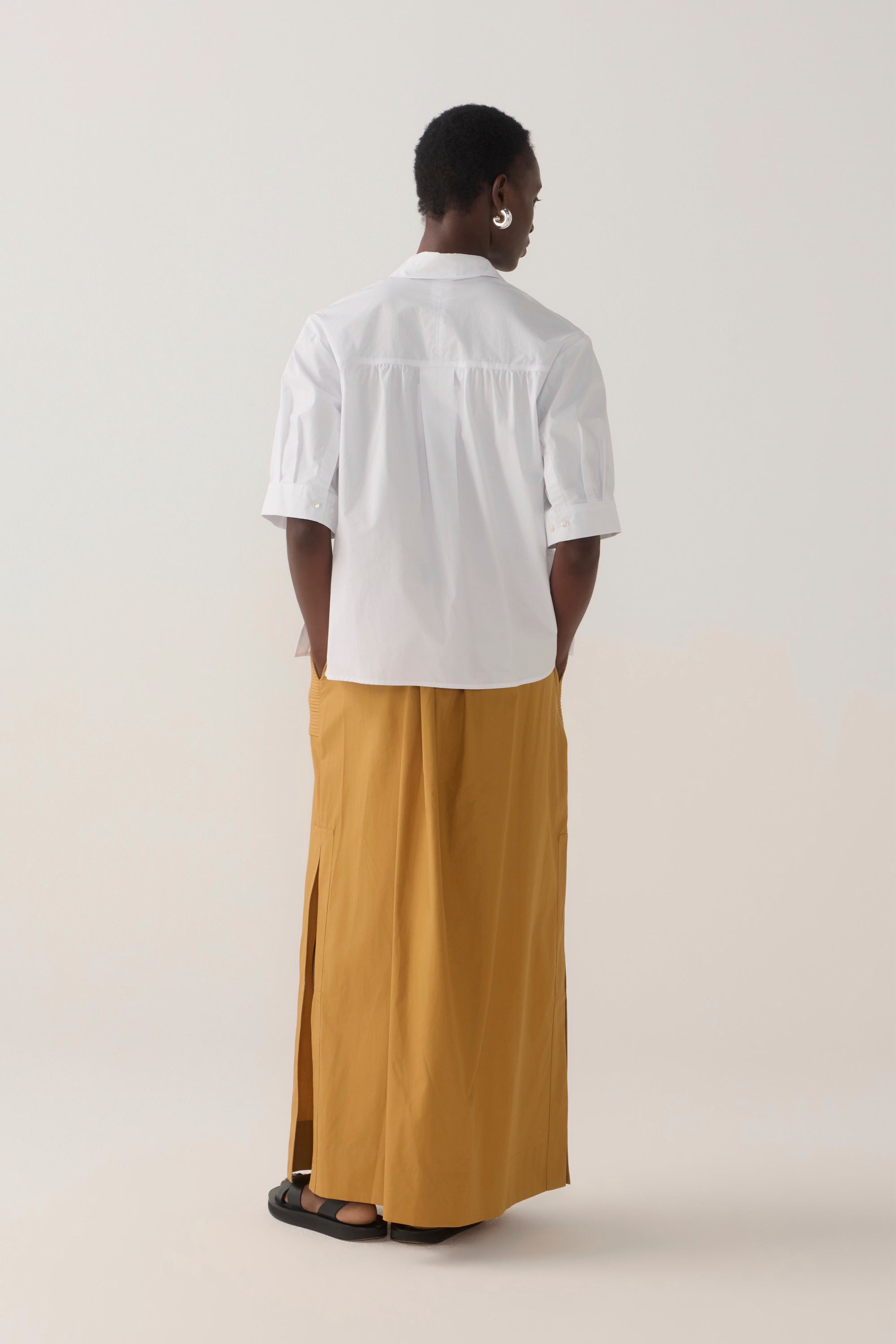 Abigail Shirt | White Poplin