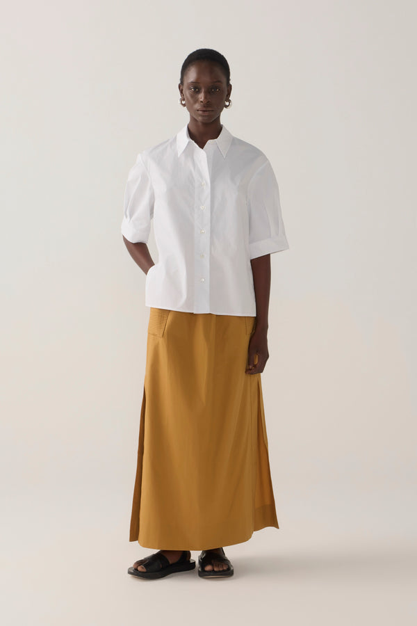 Abigail Shirt | White Poplin