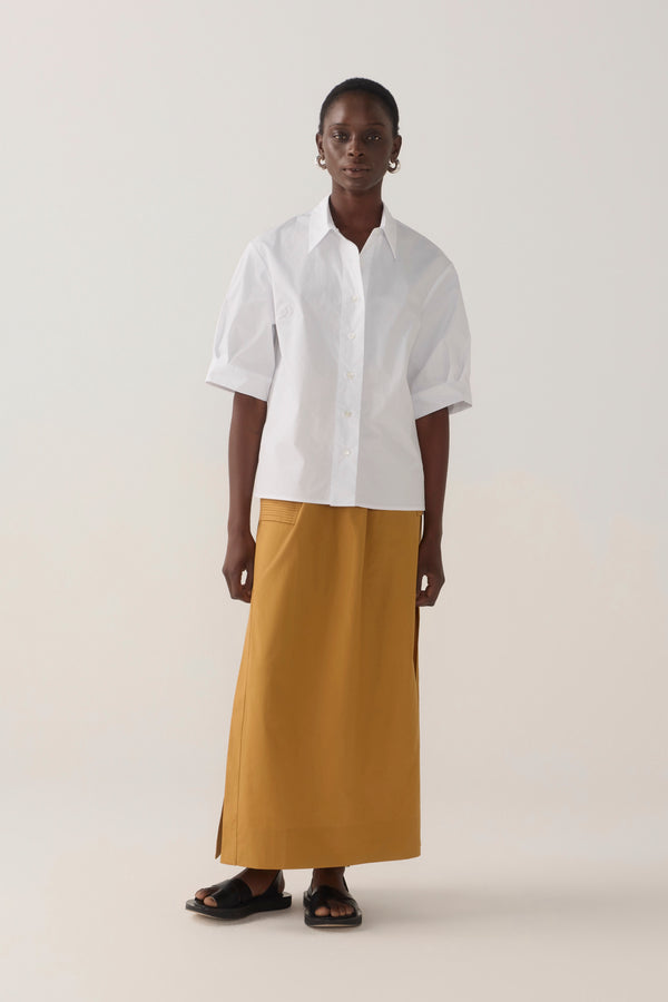Abigail Shirt | White Poplin