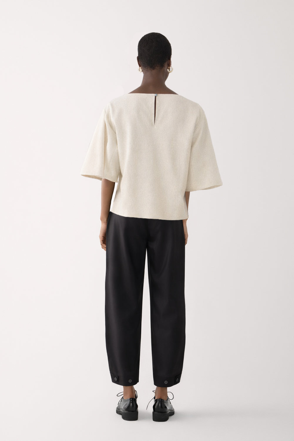 Aimee Top | Ivory Wool Blend