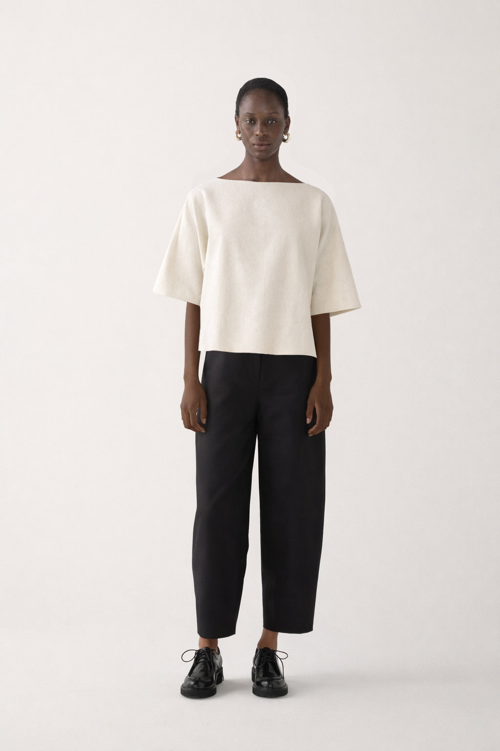 Aimee Top | Ivory Wool Blend