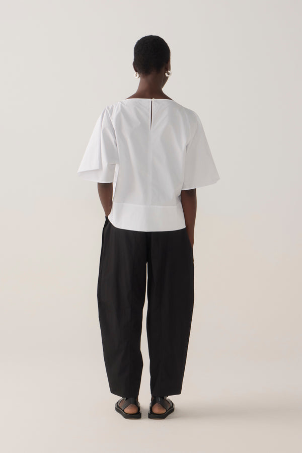 Aimee Top | White Poplin
